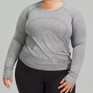 Swiftly Tech Long Sleeve Dark Grey Shirt